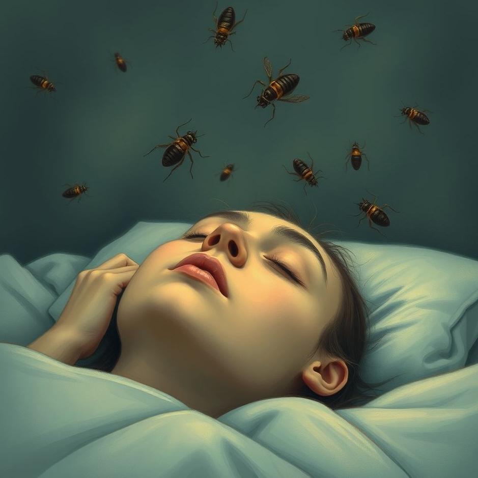 Dream : Lice falling on your head in a dream