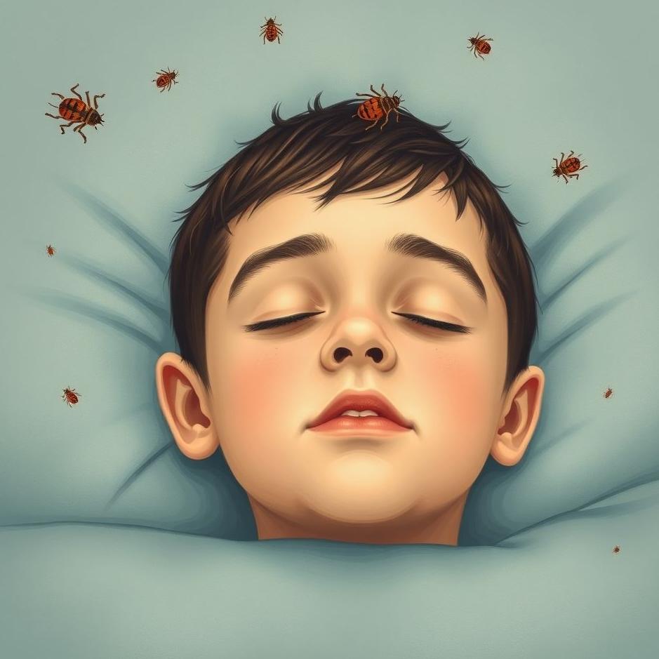 Dream : Lice on your son's head in a dream