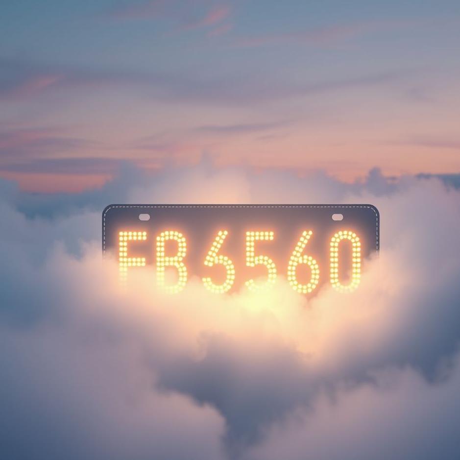 Dream : License plate number in a dream