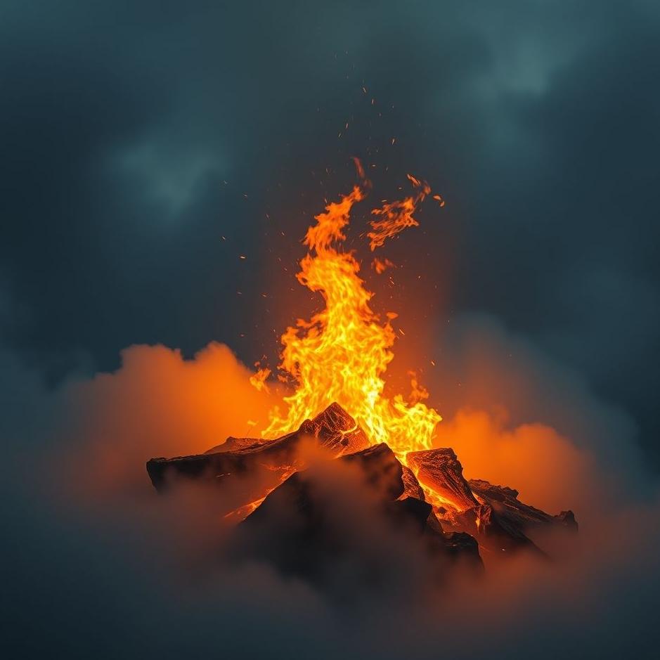 Dream : Lie above fire in the dream