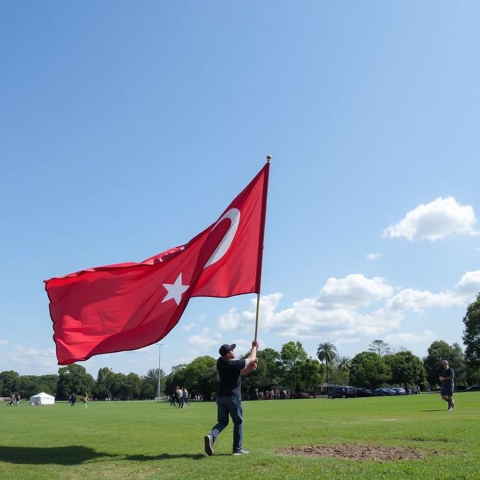 Dream Dictionary : Lifting a flag from the ground 