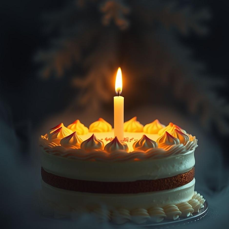 Dream : Lighting a cake candle in a dream