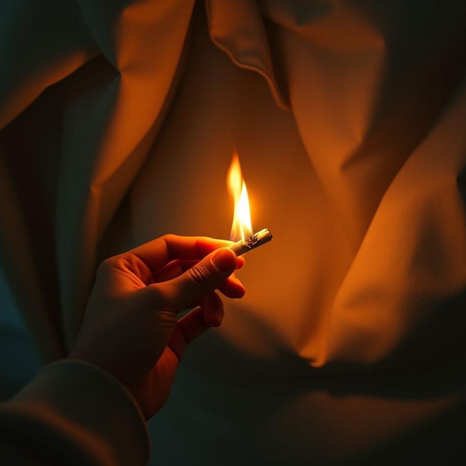 Dream : Lighting a cigarette upside down in a dream