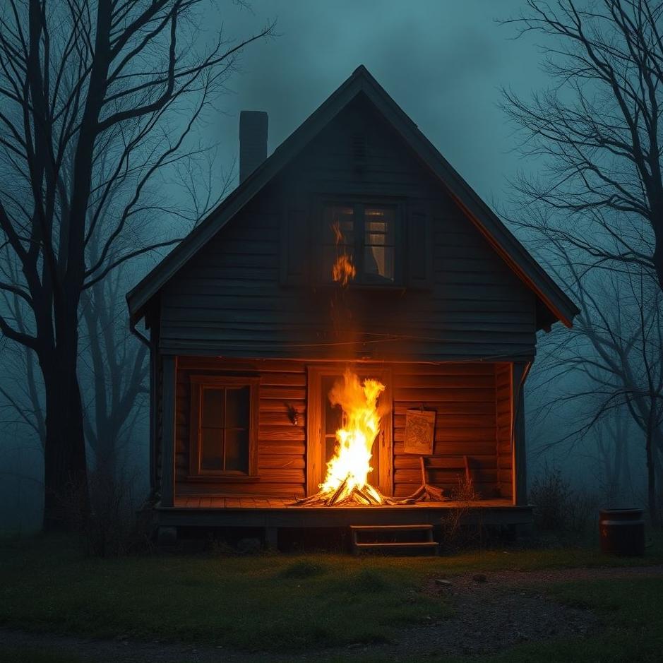Dream : Lighting a fire in an old house in a dream