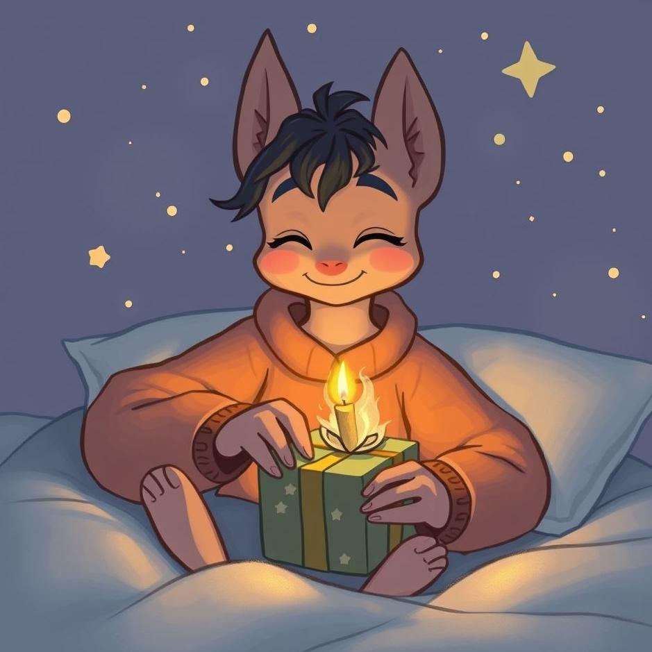 Dream : Lighting a gift in a dream