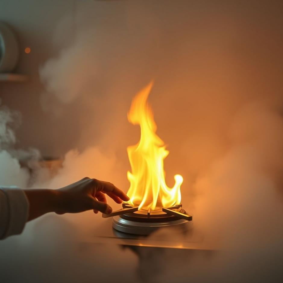 Dream : Lighting a stove fire in a dream