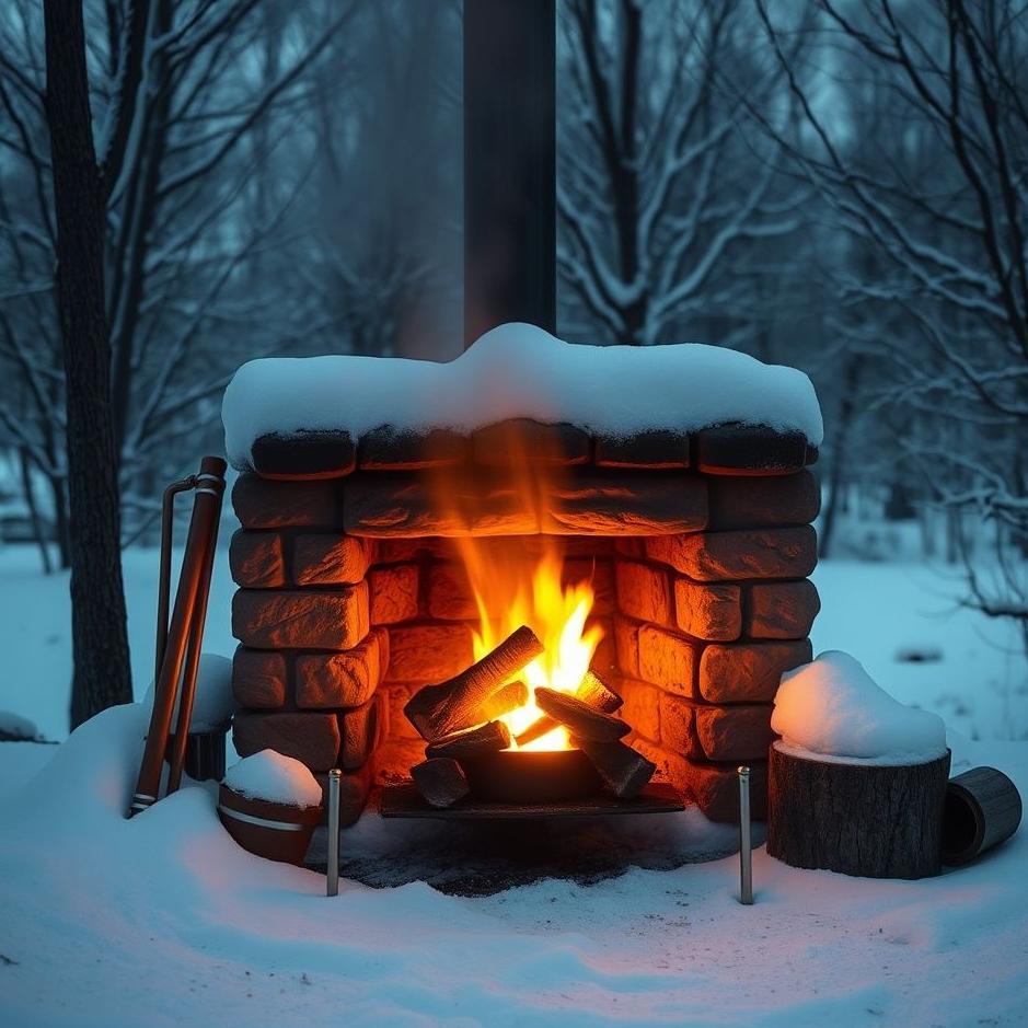 Dream : Lighting a stove in winter in a dream