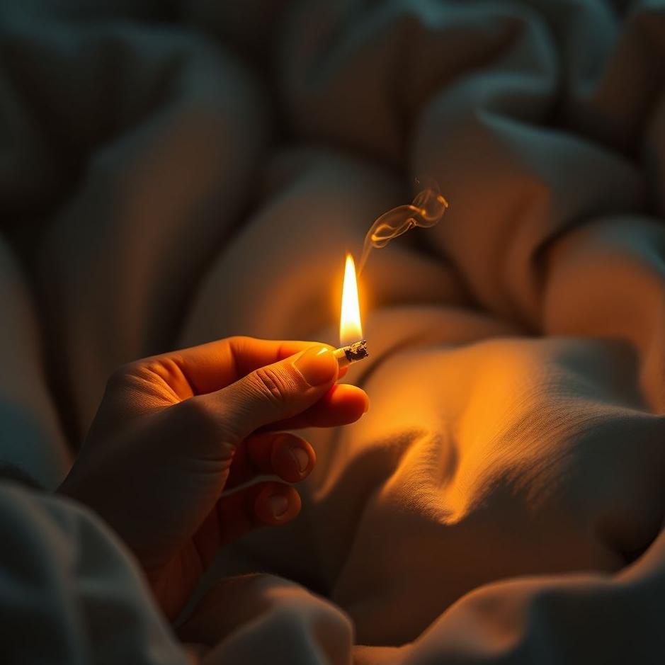 Dream : Lighting and extinguishing a cigarette in a dream