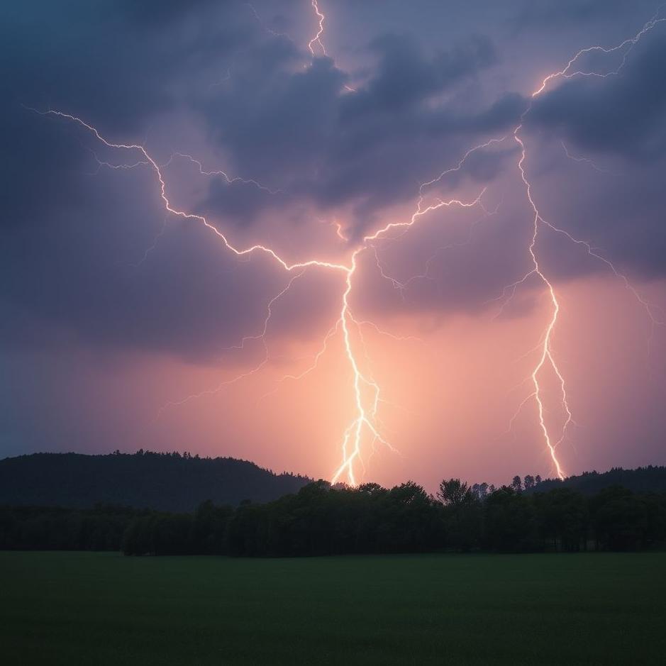 Dream : Lightning in the air in a dream