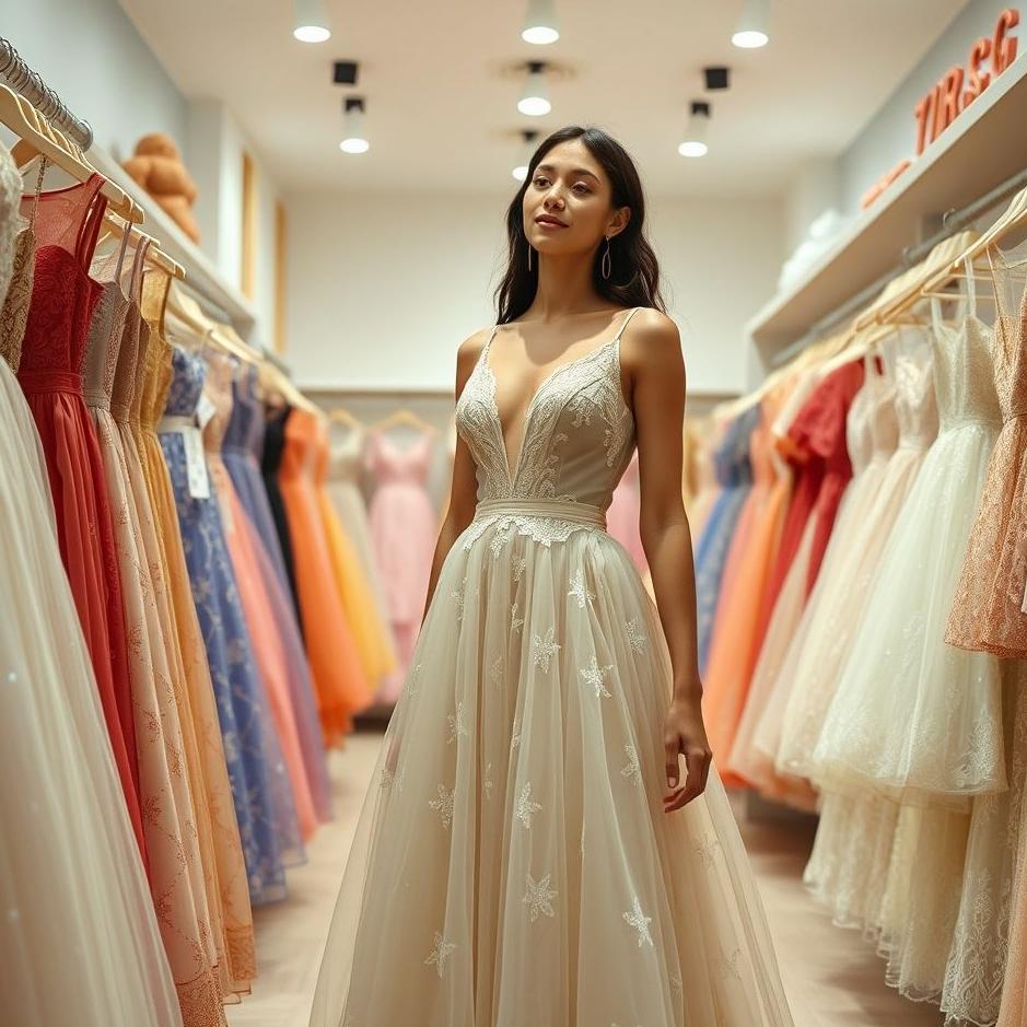 Dream : Liking a dress in a store in a dream