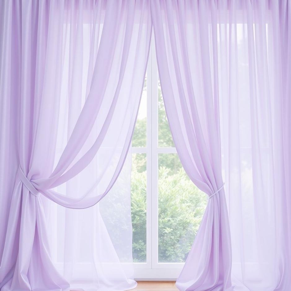 Dream : Lilac curtains in a dream