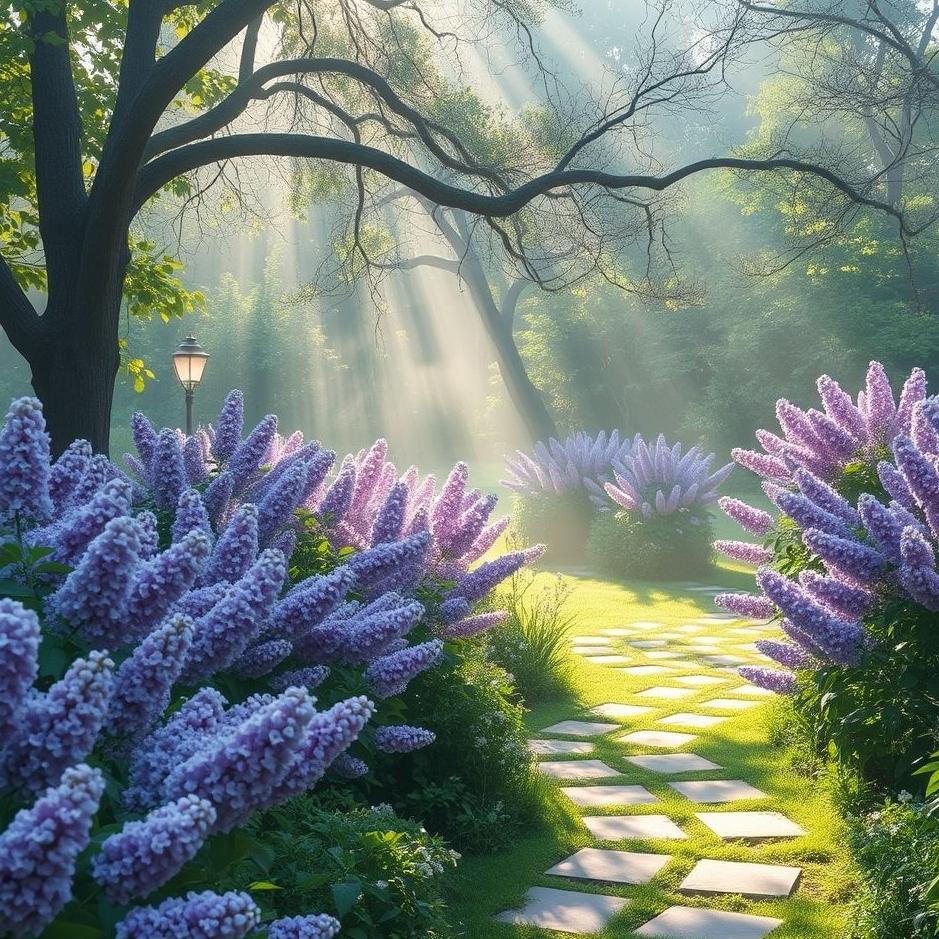 Dream : Lilac garden in a dream