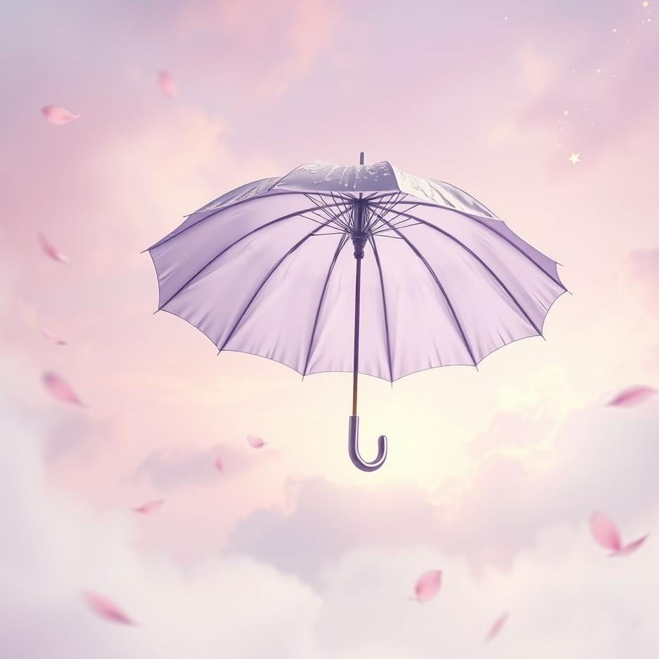 Dream : Lilac umbrella in a dream