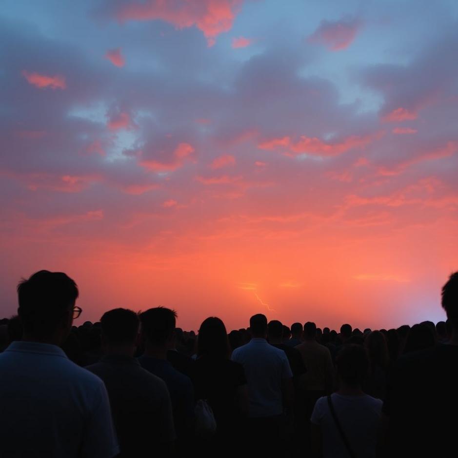 Dream : Lining up in a crowd in a dream