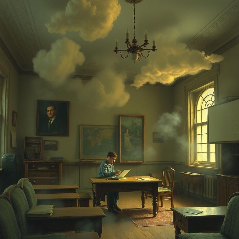 Dream : Listening to a lesson in an old school in a dream