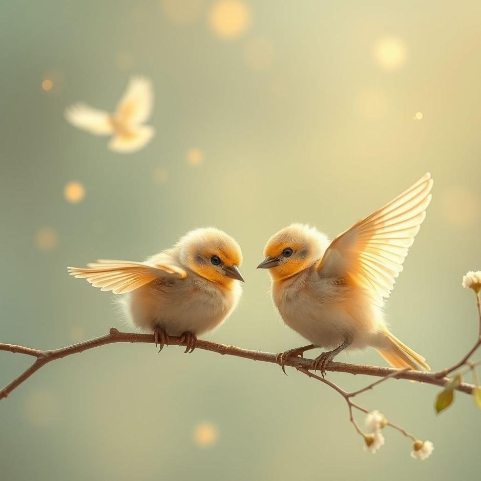 Dream : Little baby birds in a dream