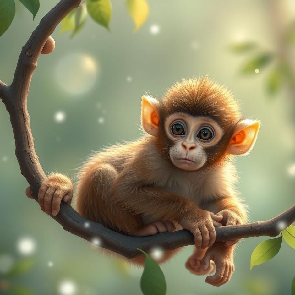 Dream : Little baby monkey in a dream