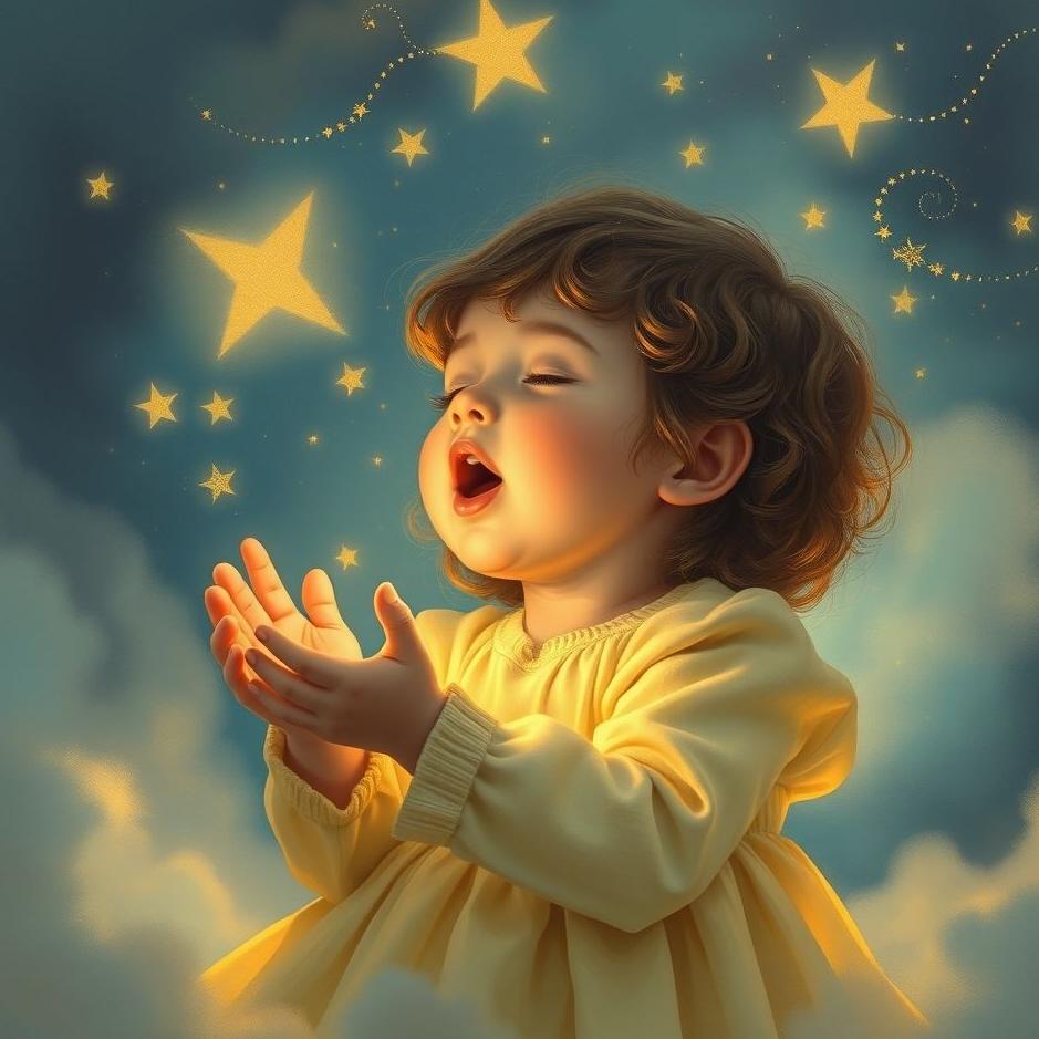 Dream : Little child singing in a dream