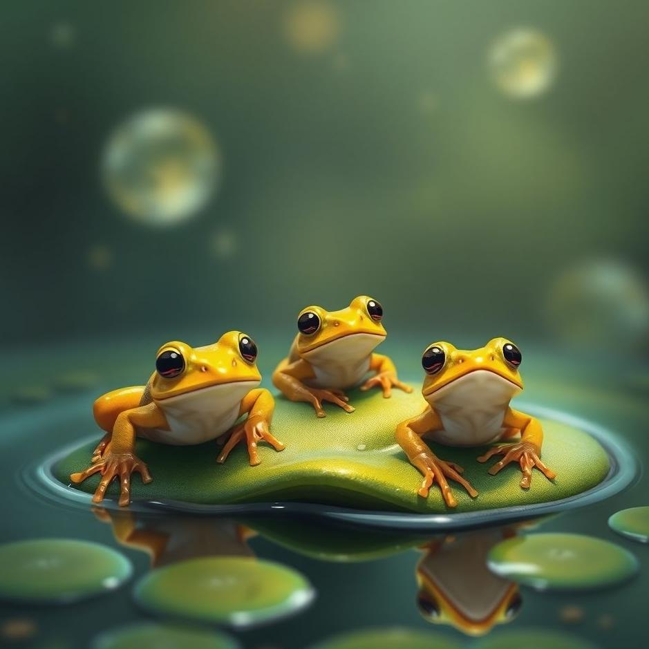 Dream : Little frogs in a dream