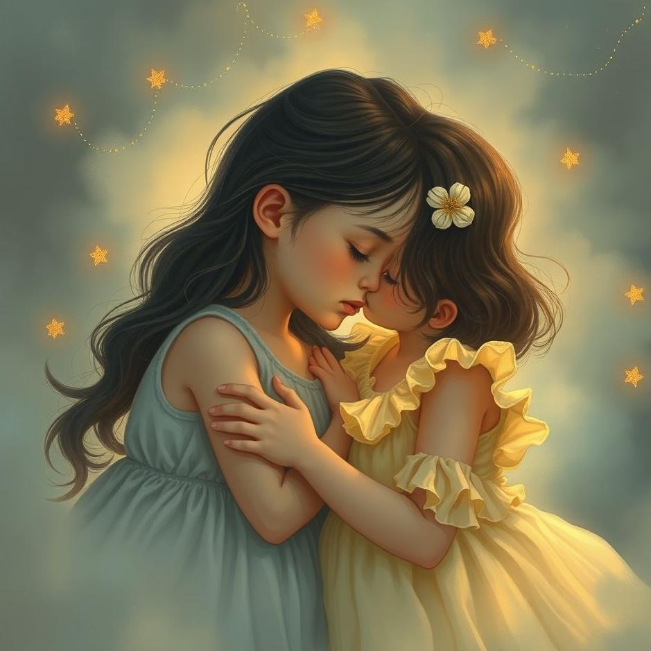Dream : Little girl kissing you in a dream