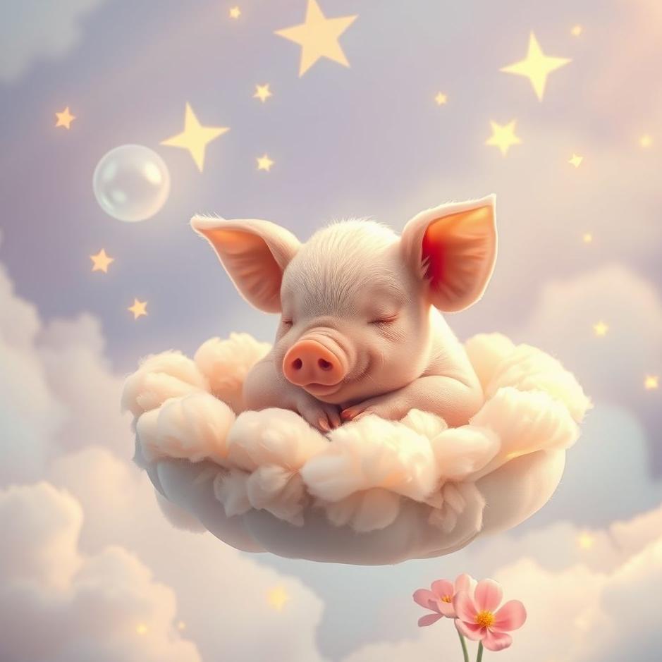 Dream : Little piglet in a dream