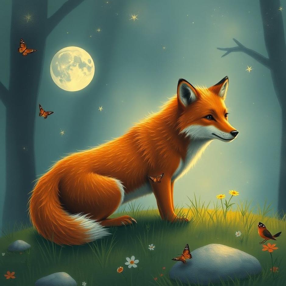 Dream : Little red wolf in a dream