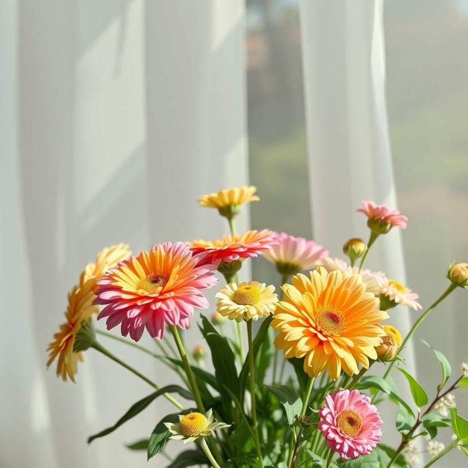 Dream : Live flowers at home in a dream