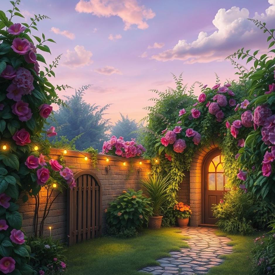 Dream : Living in the garden wall in the dream