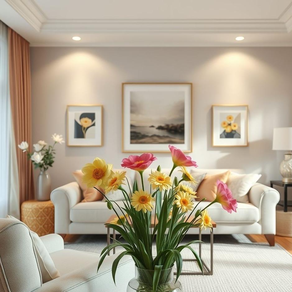 Dream : Living room flowers in a dream