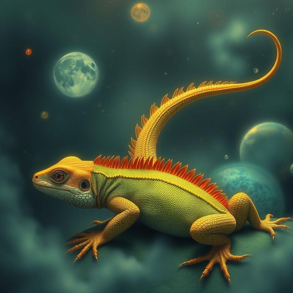 Dream : Lizard's tail in a dream