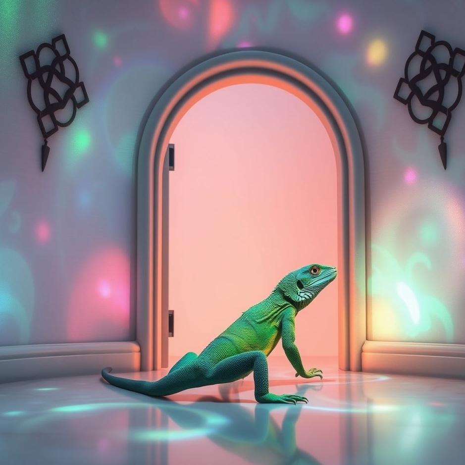 Dream : Lizard enter a room in a dream