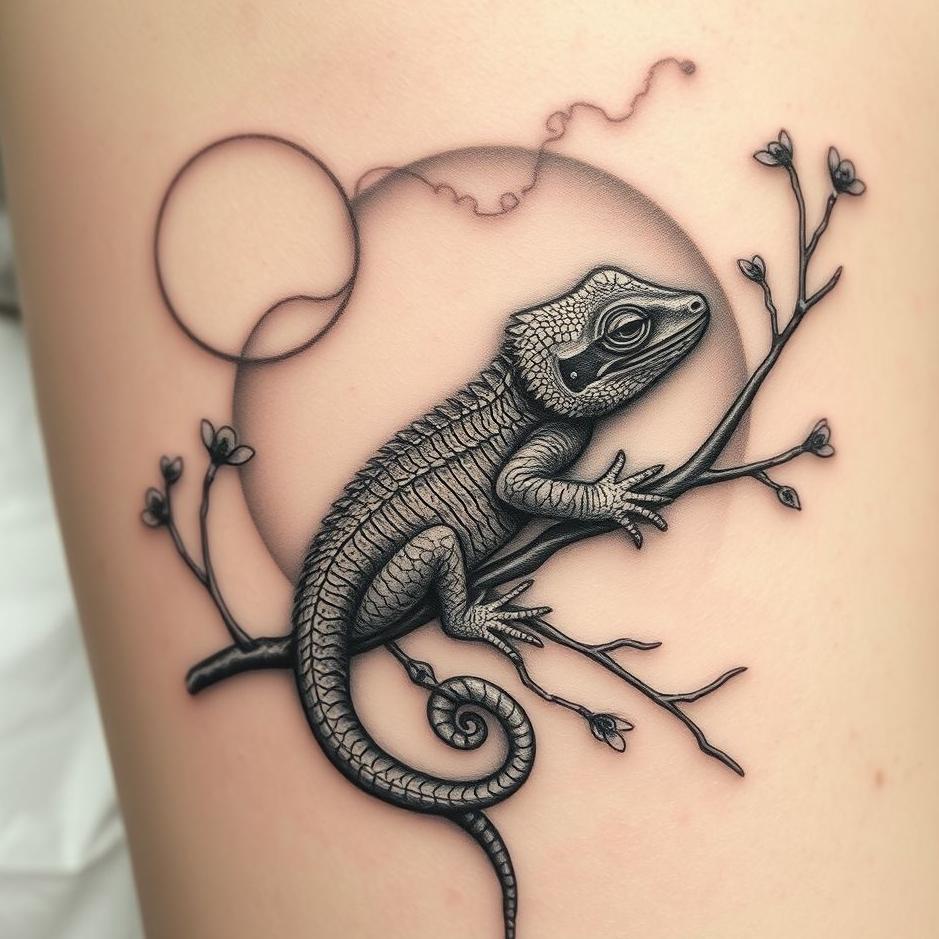 Dream : Lizard tattoo in a dream