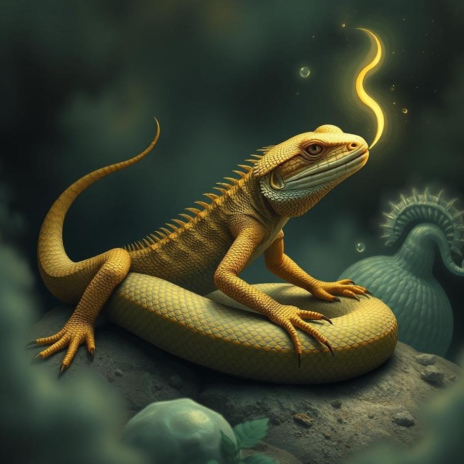 Dream : Lizard turning into a snake in a dream