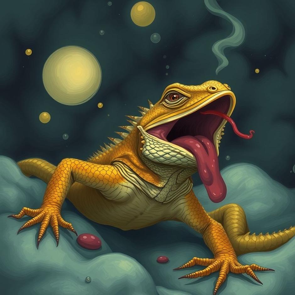 Dream : Lizard vomiting in a dream