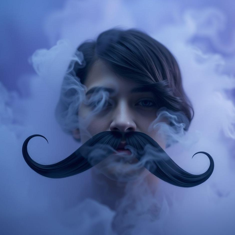 Dream : Long black mustache in a dream