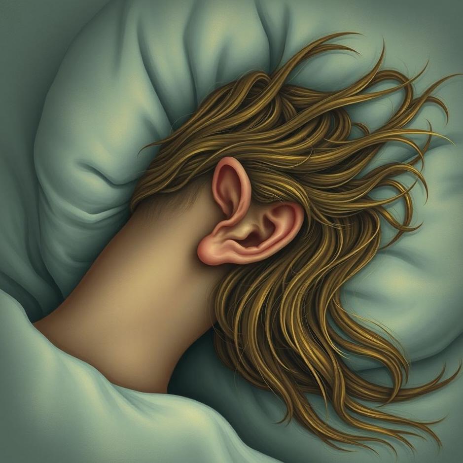 Dream : Long hair coming out of your ear in a dream