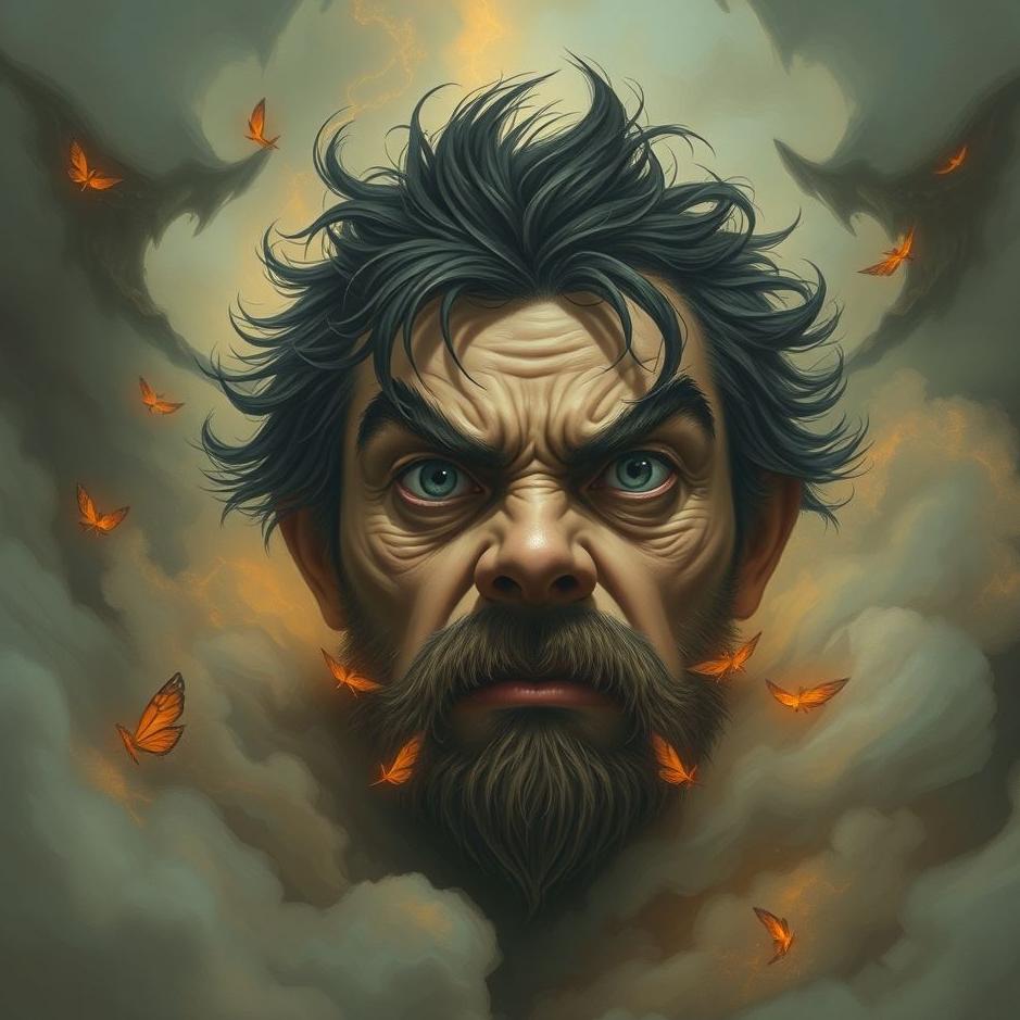 Dream : Looking angry in a dream