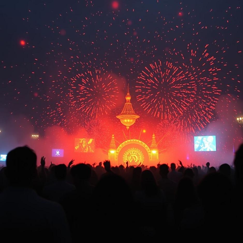 Dream : Looking at a crowd in a dream