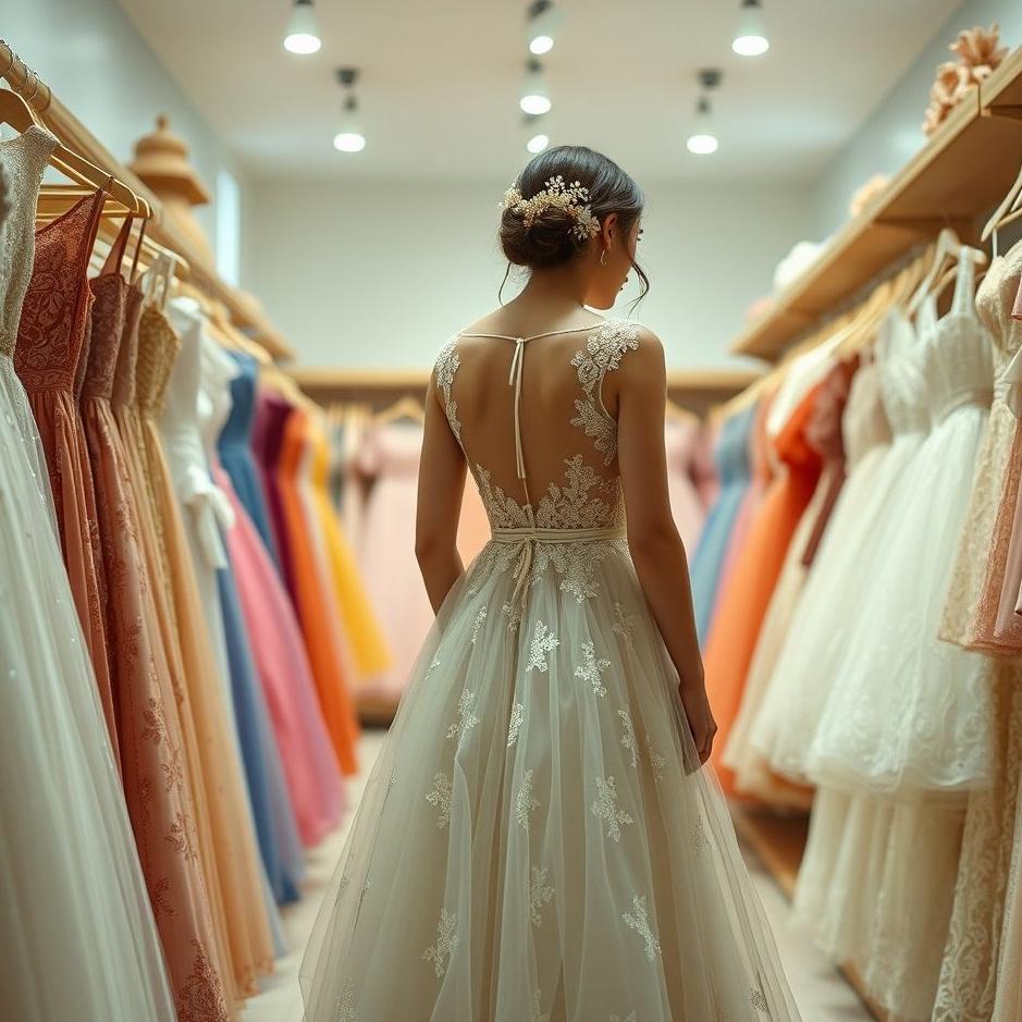 Dream : Looking at a dress in a store in a dream