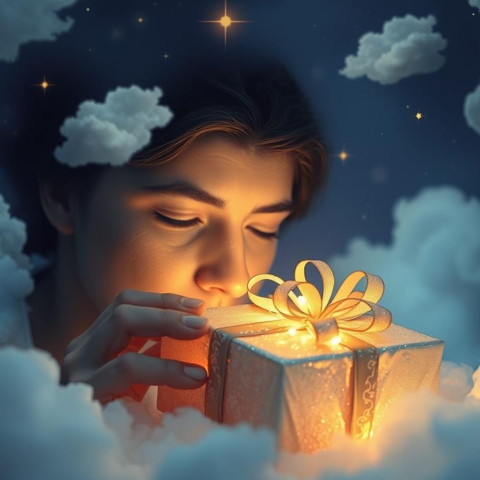 Dream : Looking at a gift in a dream