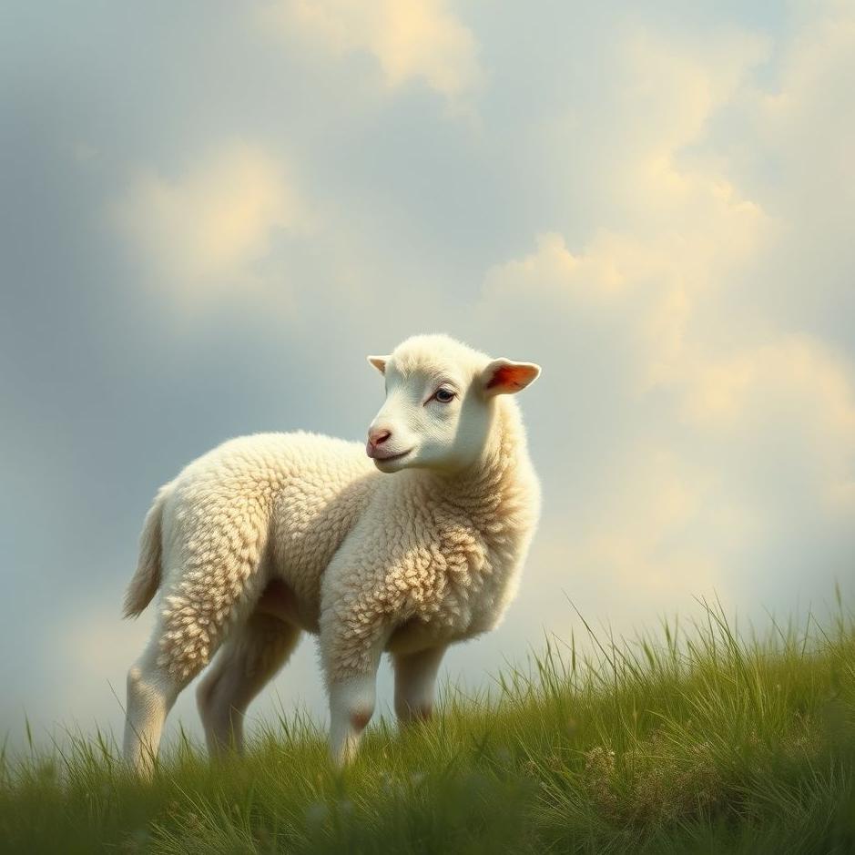 Dream : Looking at a lamb in a dream