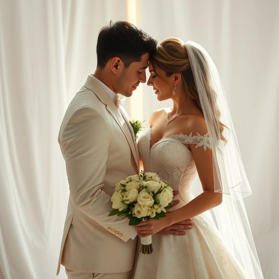 Dream : Looking at a wedding dress with your lover in a dream