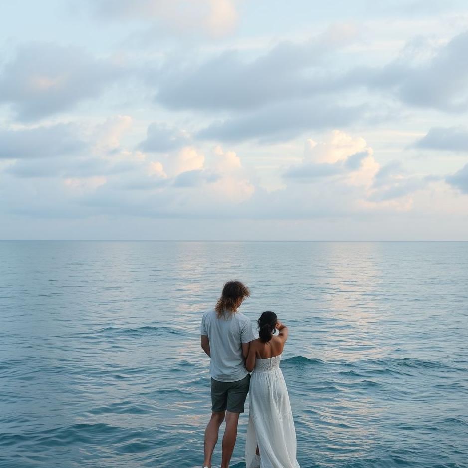 Dream : Looking at the sea with your lover in a dream