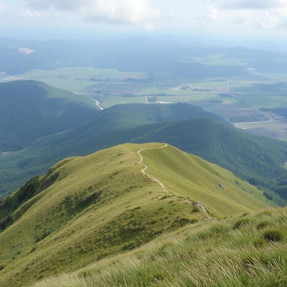 Dream : Looking down a hill 