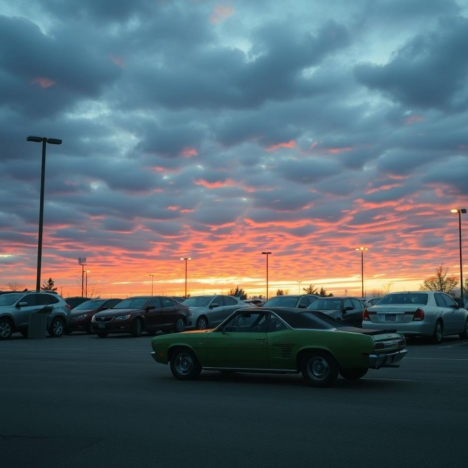 Dream : Looking for a car in a parking lot in a dream