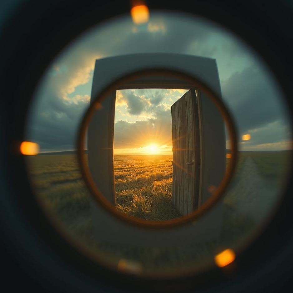 Dream : Looking through a door lens in a dream