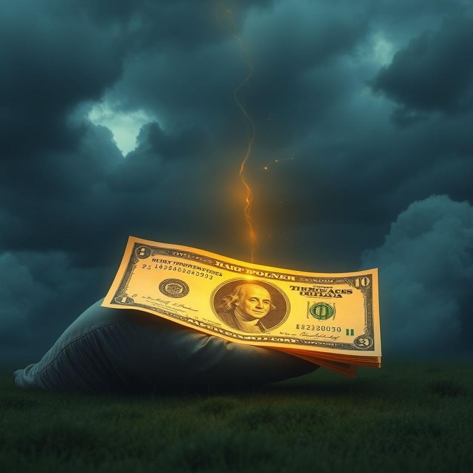 Dream : Losing half of your money in a dream