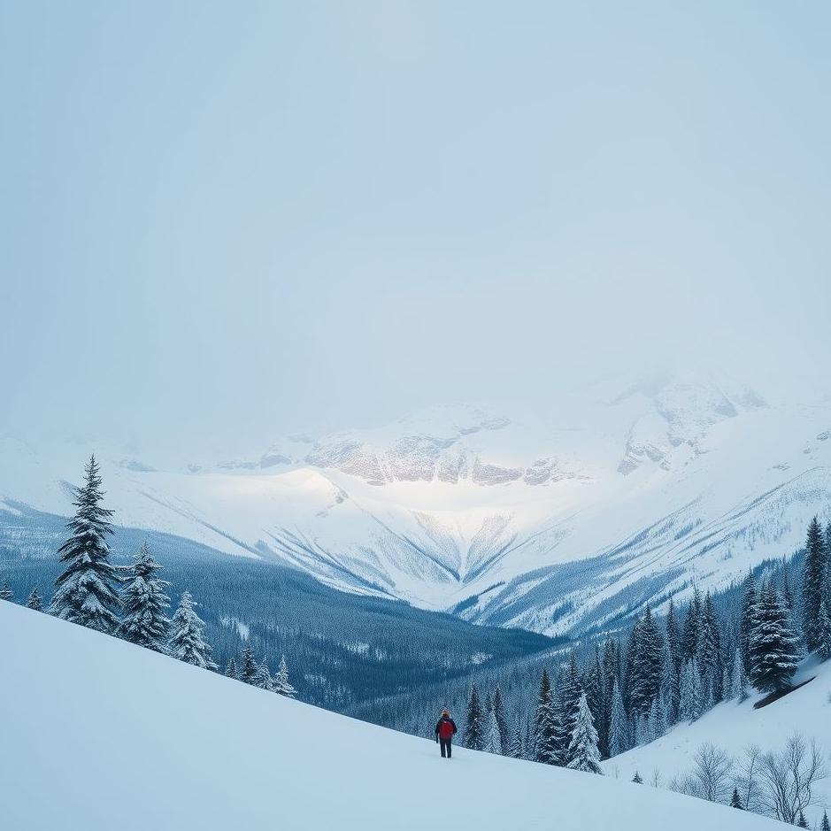 Dream : Lost in a snowy mountain in a dream