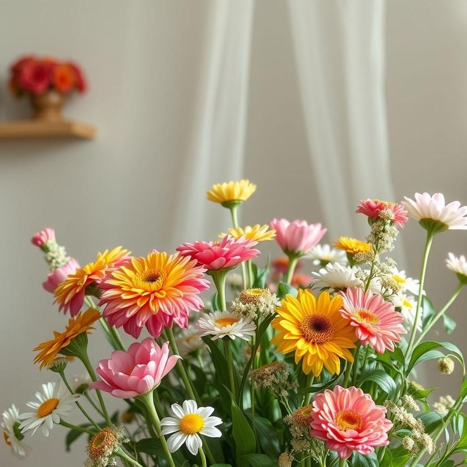 Dream : Lots of flowers at home in a dream