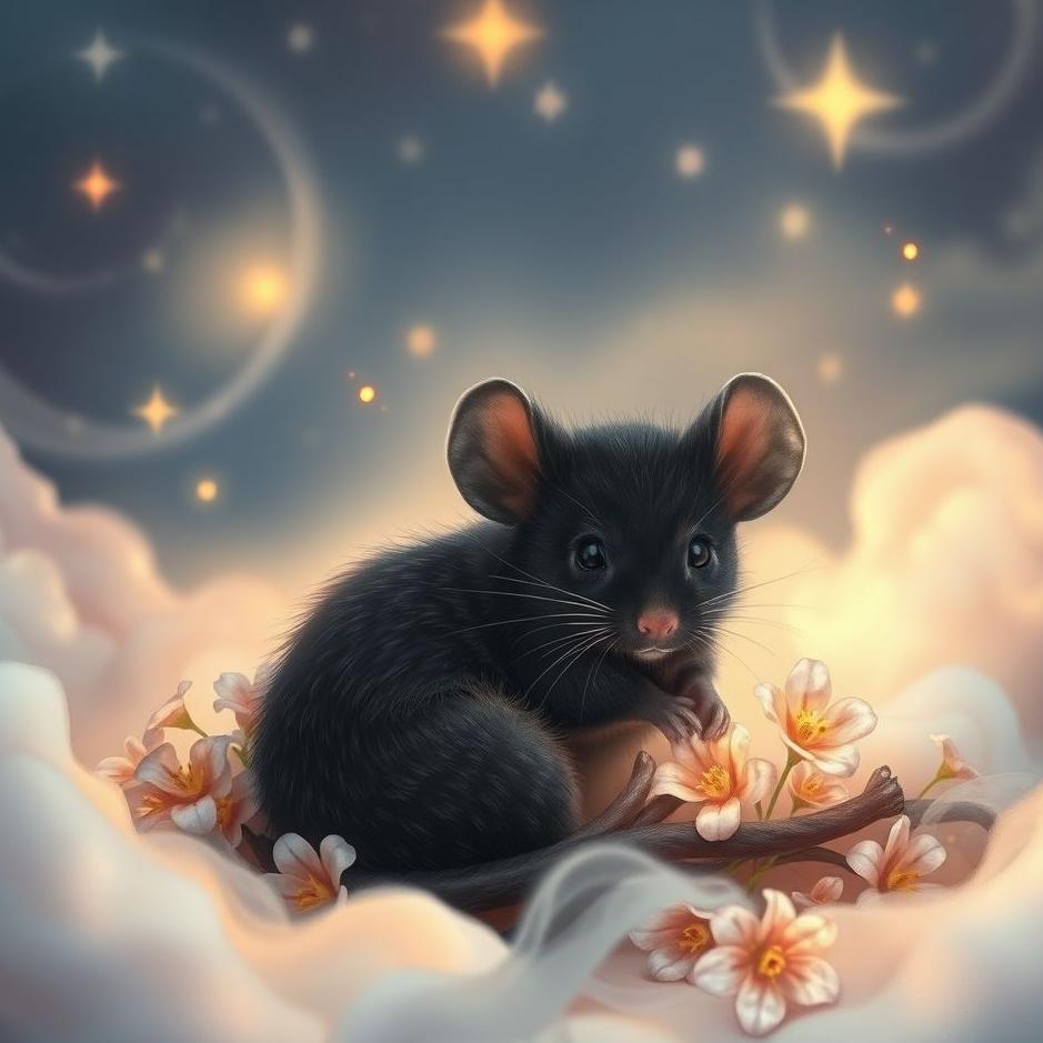 Dream : Love a black mouse in a dream